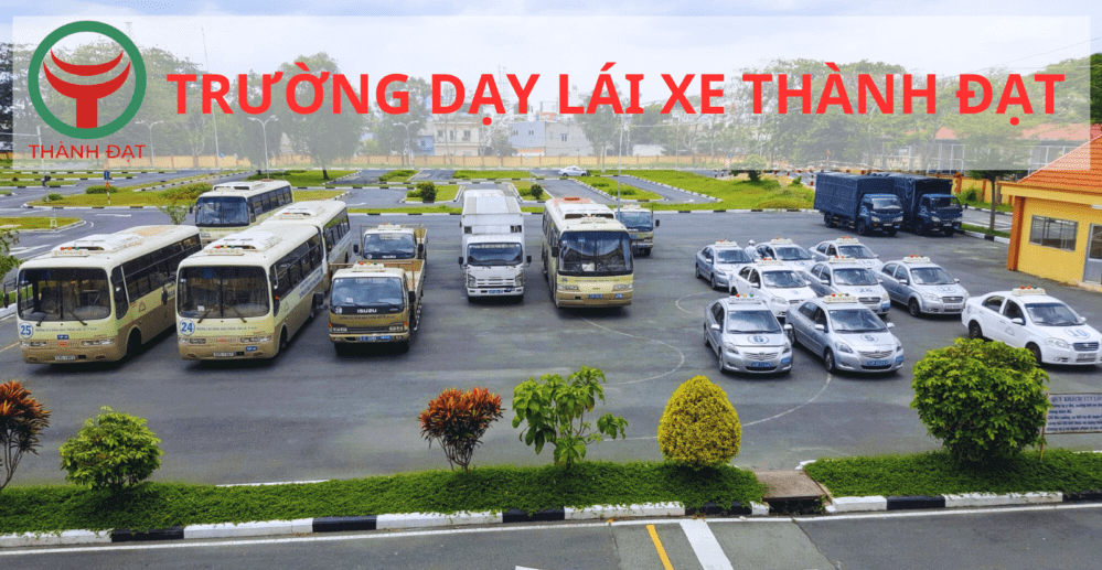 Sân Tập Lái Xe Trường Dạy Lái Xe Thành Đạt- Đăng Ký Thi Bằng Lái B