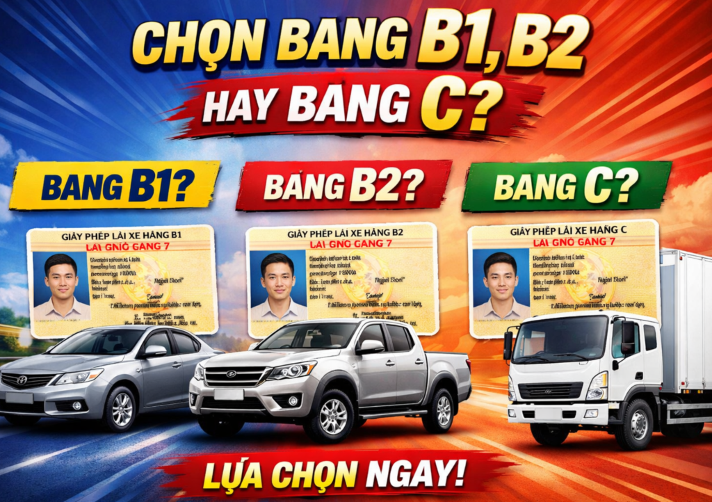 Chọn Bằng Lái Nào-Nên Học Lái Xe Ở Đâu TPHCM
