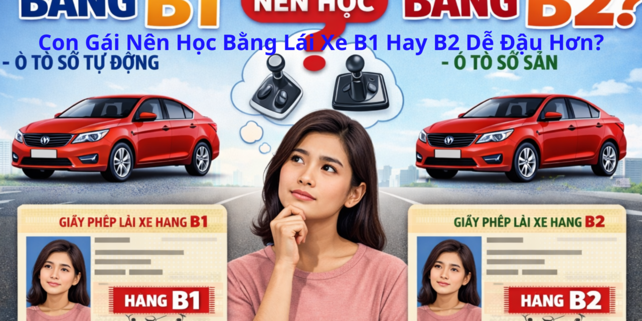 Con Gái Nên Học Bằng Lái Xe B1 Hay B2 2026 Dễ Đậu Hơn?