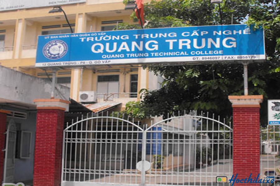 TRƯỜNG TRUNG CẤP NGHỀ QUANG TRUNG - Thi bằng lái A TPHCM